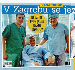 Ivana Trump v Zagrebu se je znebila dioptrije