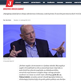 BRIEFING: NIKICA GABRIĆ (Jutarnji list)