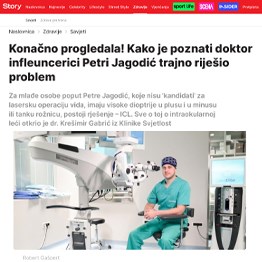 Kako je poznati doktor infleuncerici Petri Jagodić riješio problem (Story)