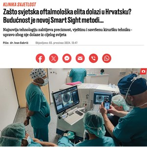 Budućnost je novoj Smart Sight metodi.. (Jutarnji list)