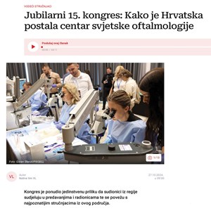 Kako je Hrvatska postala centar svjetske oftalmologije (Večernji list)