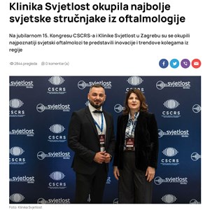 Klinika Svjetlost okupila svjetske oftalmologe i predstavila inovacije (Vijesti)